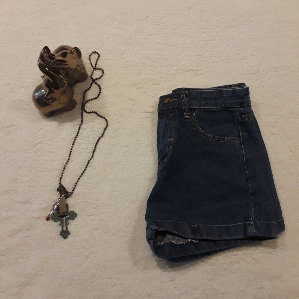 Denim shorts